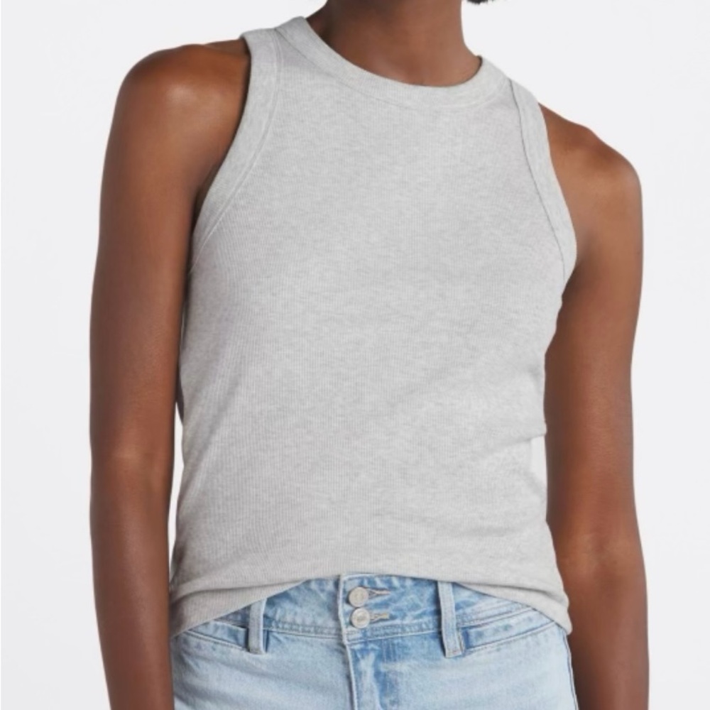 Market & Spruce Molli Ribbed High Neck Tank